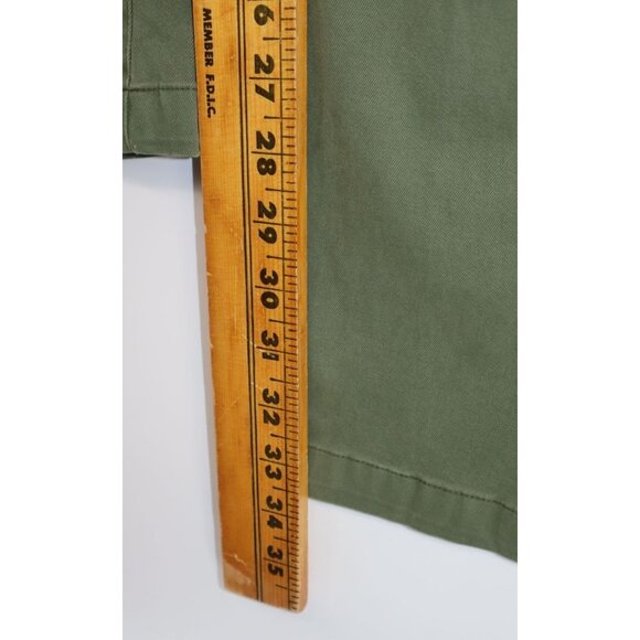 Taylor Stitch Mens Olive Green Patchwork Chino Pants Size 32 - Picture 10 of 13